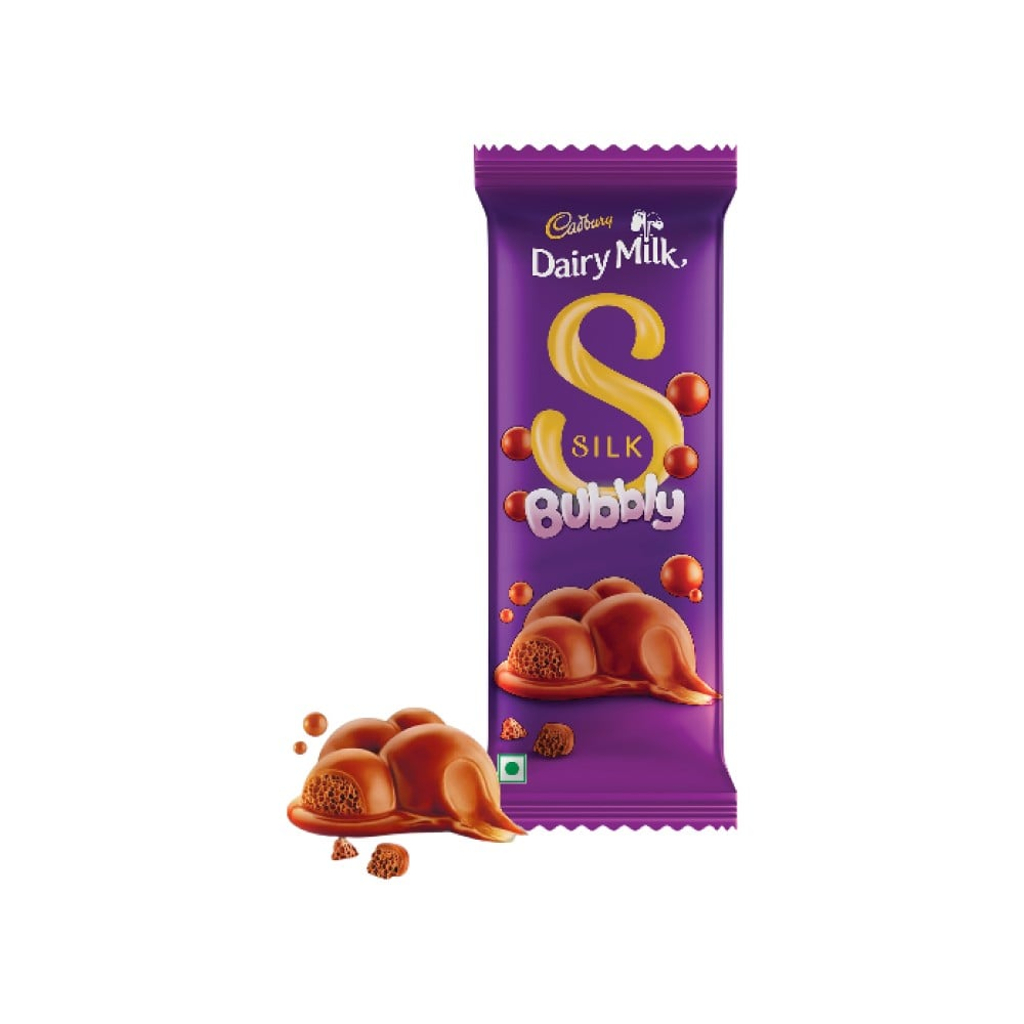 Cadbury Dairy Milk Silk Bubbly Chocolate Bar 46g MRP 200