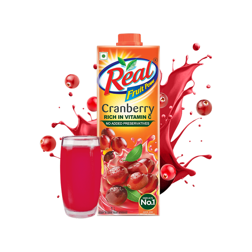 Real Fruit Power Cranberry Fruit Juice 1L MRP 300