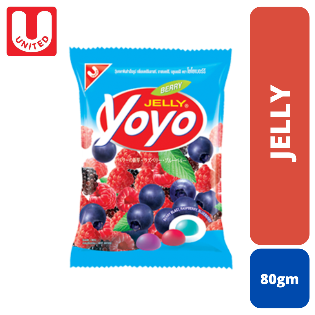 United Yoyo Berry-Mix Gummy Jelly 80g MRP 330