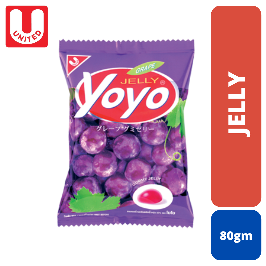 United Yoyo Grapes Gummy Jelly 80g MRP 330