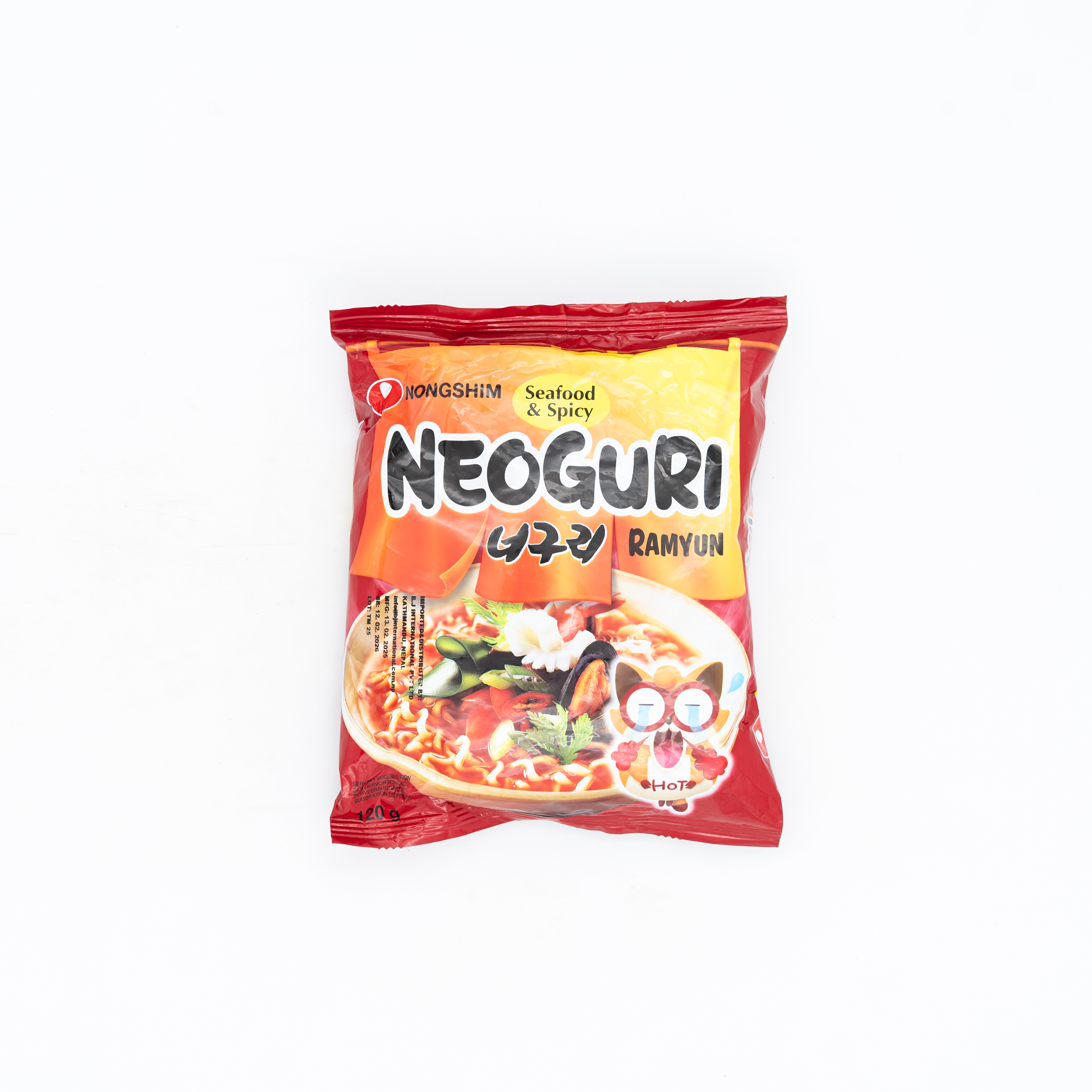 Nong Shim Ramyun Neoguri Seafood Mild Noodles 120g MRP 200