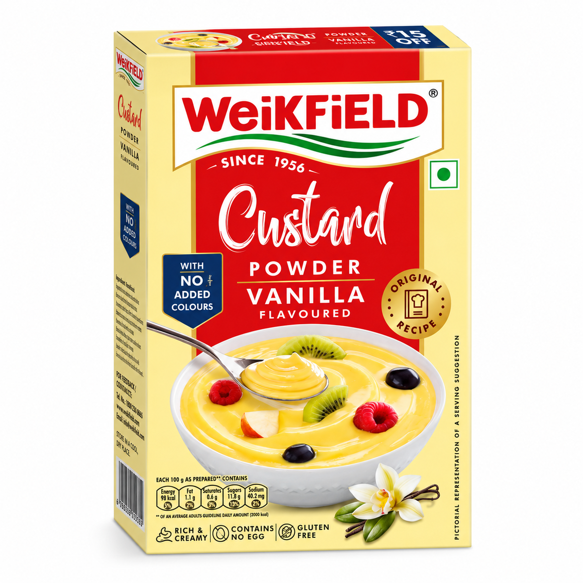 Weikfield Vanilla Custard Powder 100g MRP 68