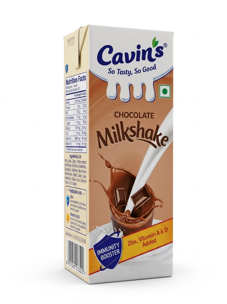 Cavin's Chocolate Milk Shakes 170ml MRP 90