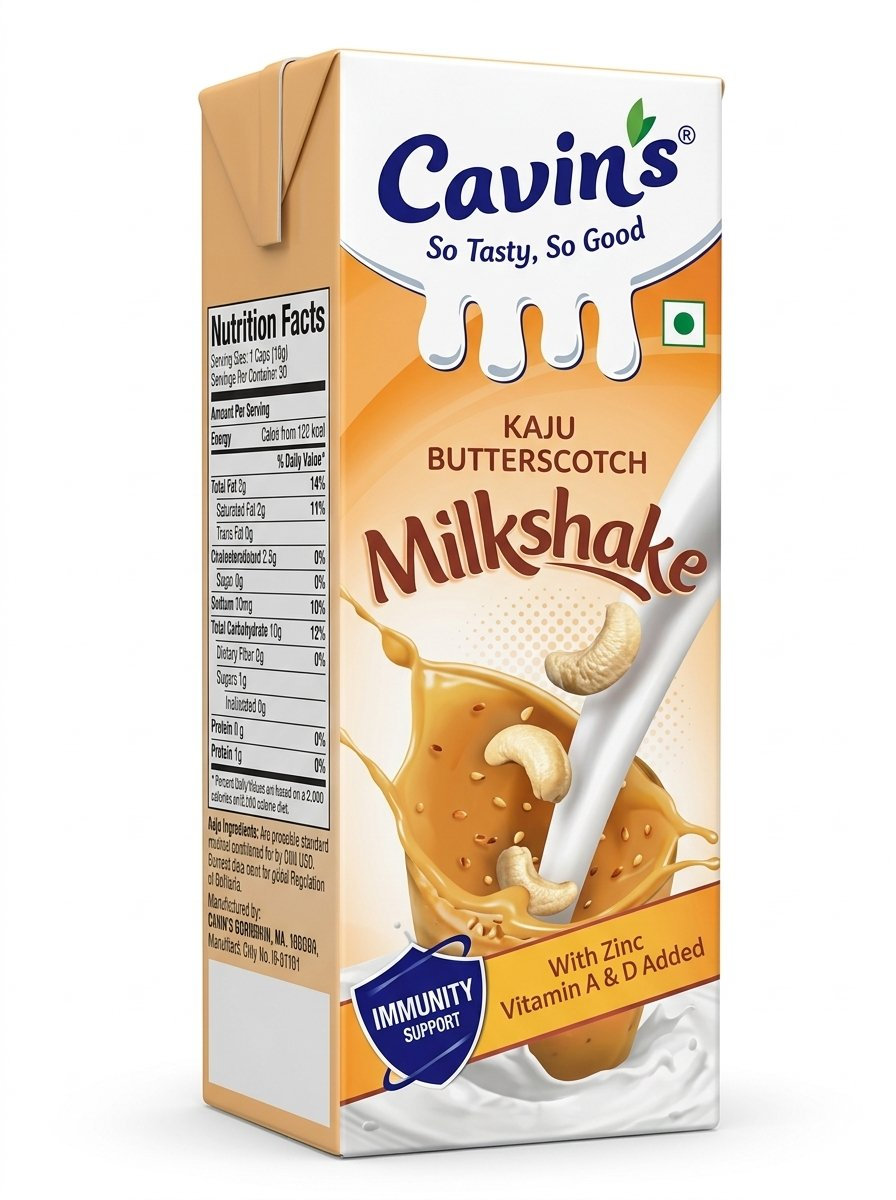 Cavin's Kaju Butterscotch Milkshake 170ml MRP 90