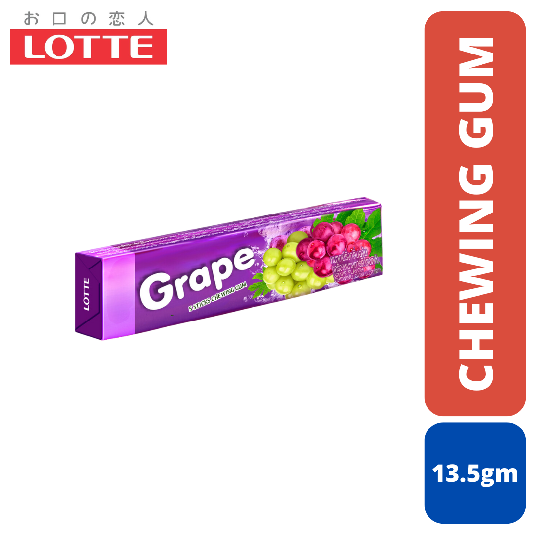 Lotte Grapes Chewing Gum MRP 50