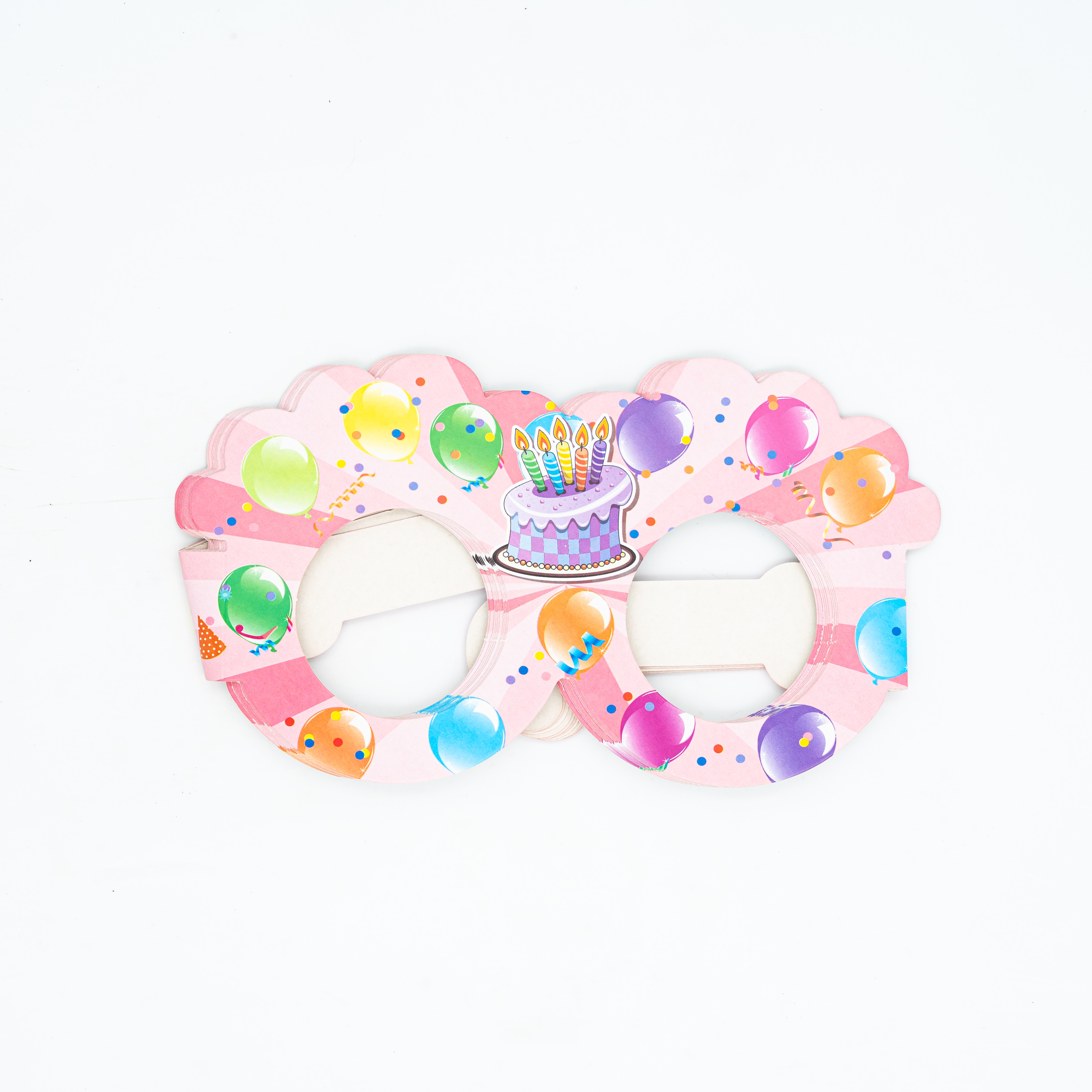 Birthday Mask (Light Pink Ballon Print) Party Items MRP 119