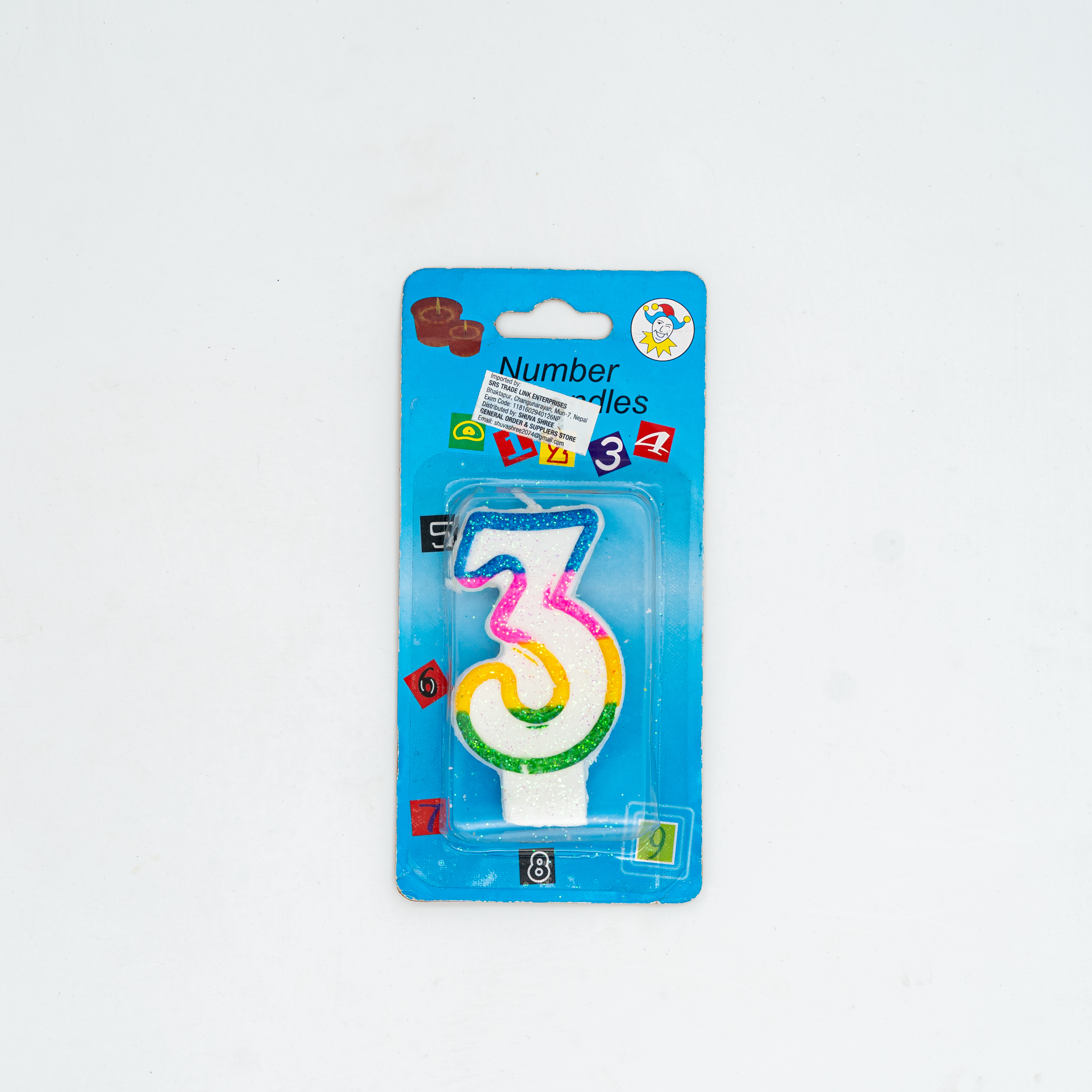Birthday 3 Number Candle Party Items MRP 34
