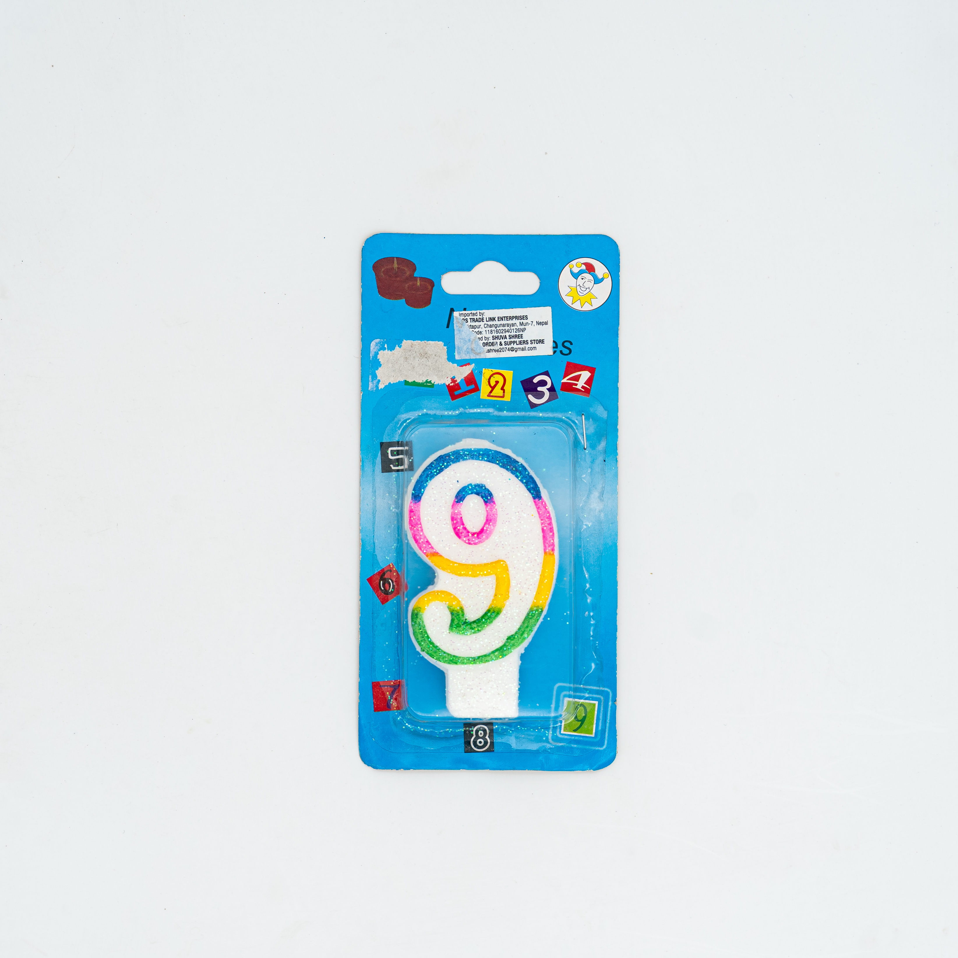 Birthday 9 Number Candle Party Items MRP 34