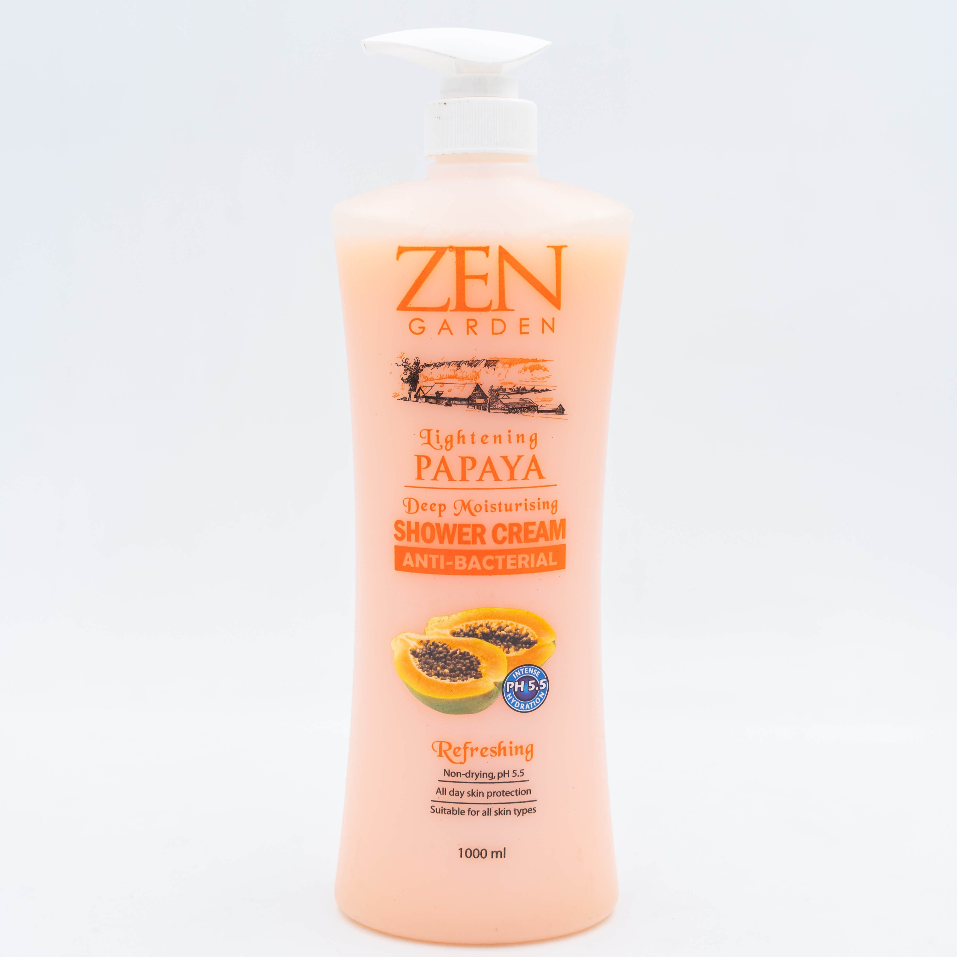 Zen Garden Papaya Shower Cream Body Wash 1L MRP 529