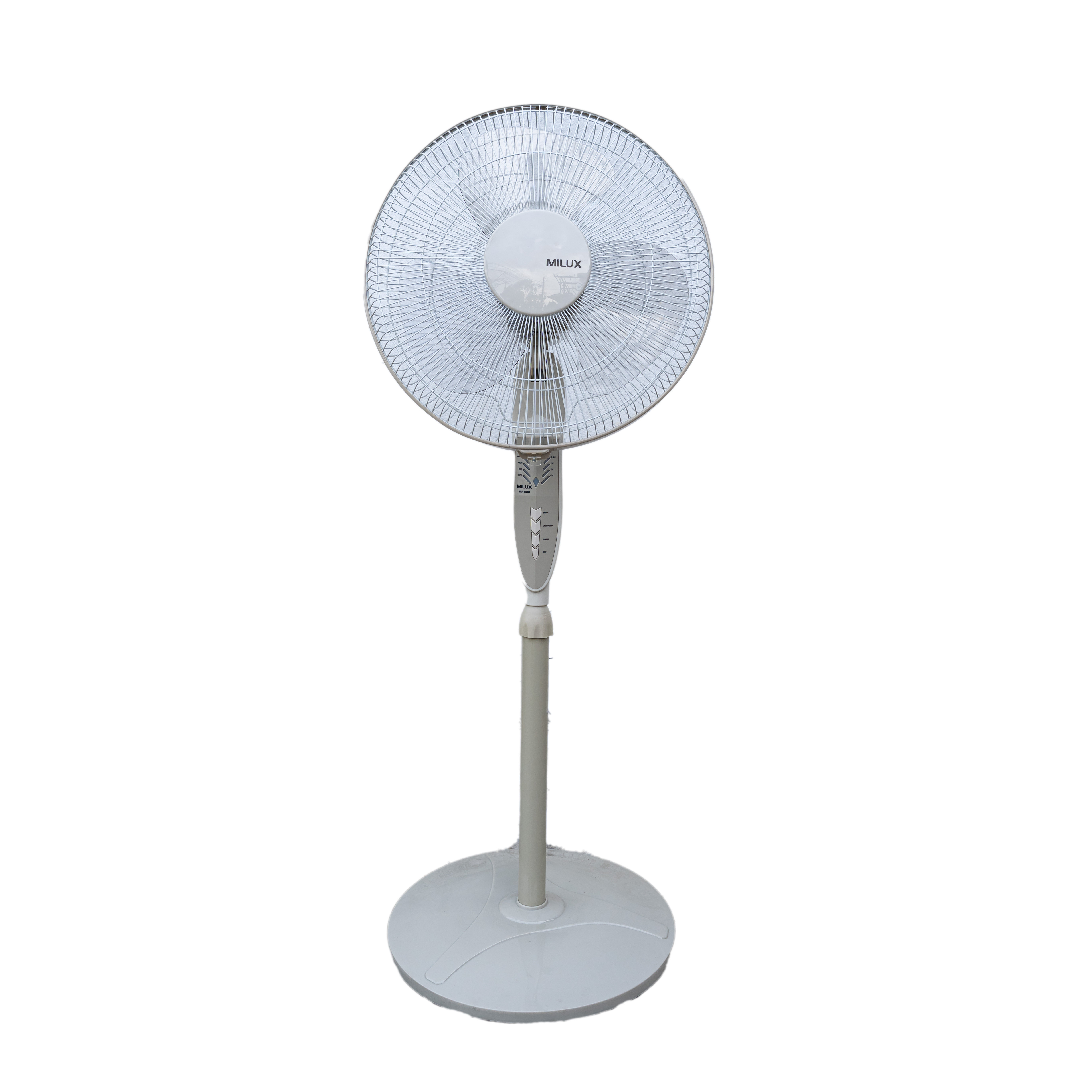 Milux 16-inch Pedestal Remote Control Fan in White MRP 9295