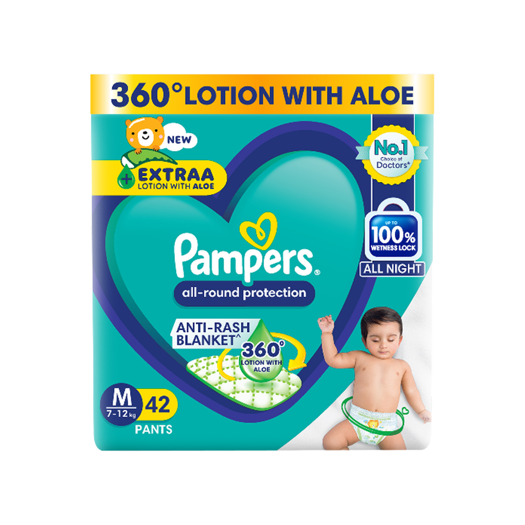 Pampers Pants 42'S Medium Baby Diapers  MRP 1438