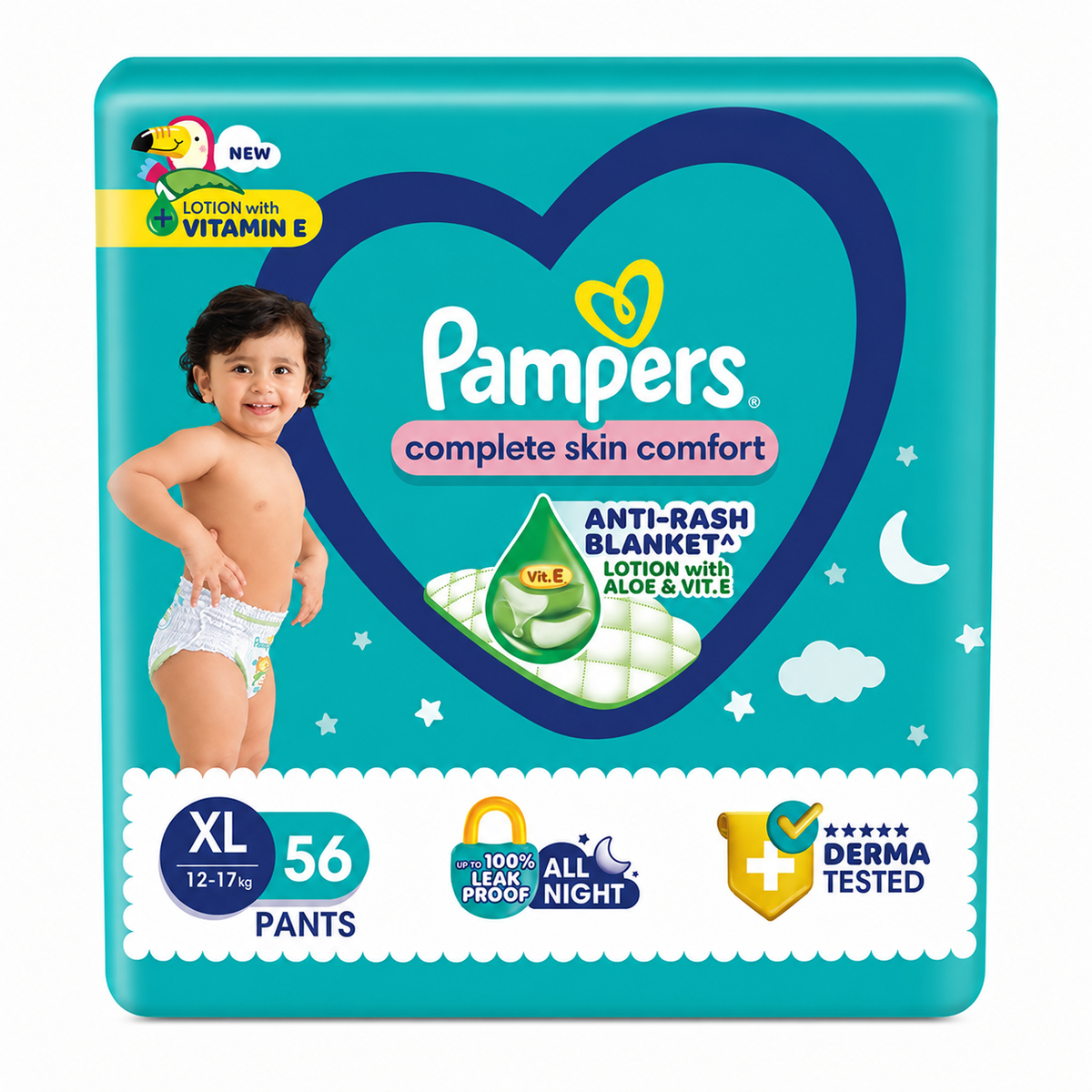 Pampers Complete Skin Comfort Diaper XL Size MRP 2318