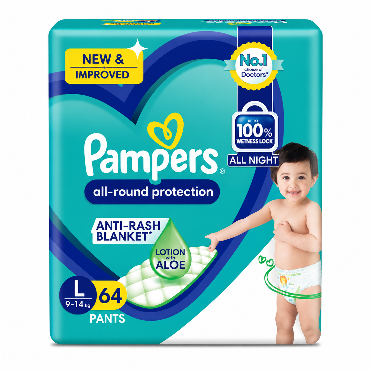 Pampers All-Round Protection Pants L Size MRP 2318