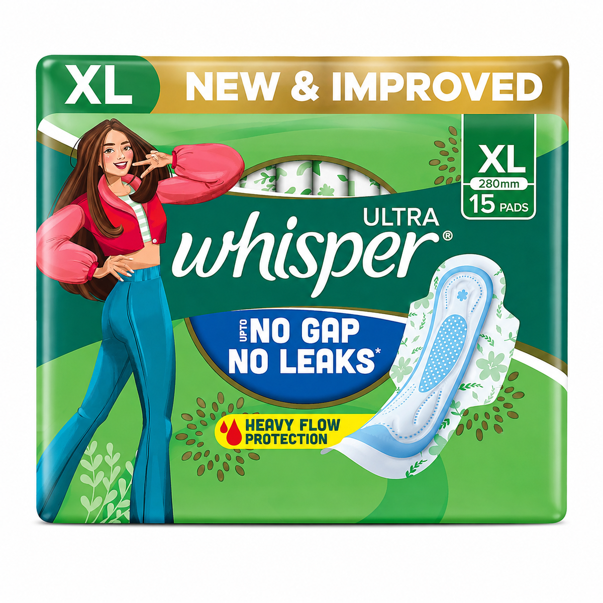 Whisper Ultra Clean XL Sanitary Pads MRP 600
