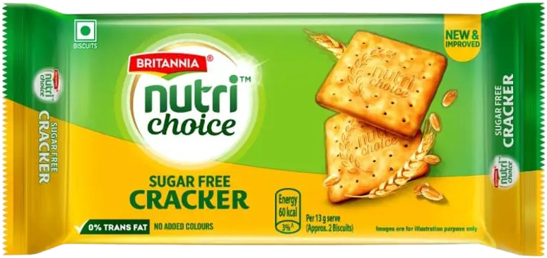 Britannia Nutri Choice Sugarfree Cracker Biscuits 300g MRP 140