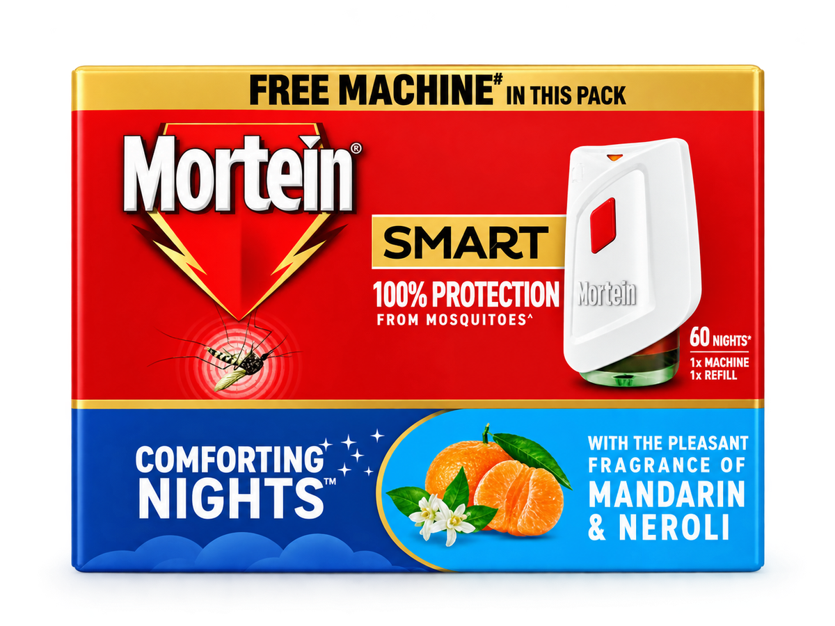 Mortein Smart Comforting Nights Mosquito Repellent Machine & Refill Combo 45ml MRP 160