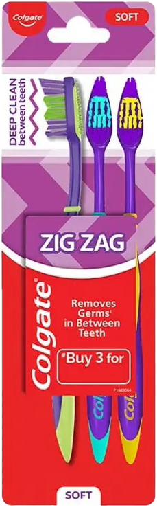 Colgate Zigzag Deep Clean Toothbrush Pack of 3 MRP 120