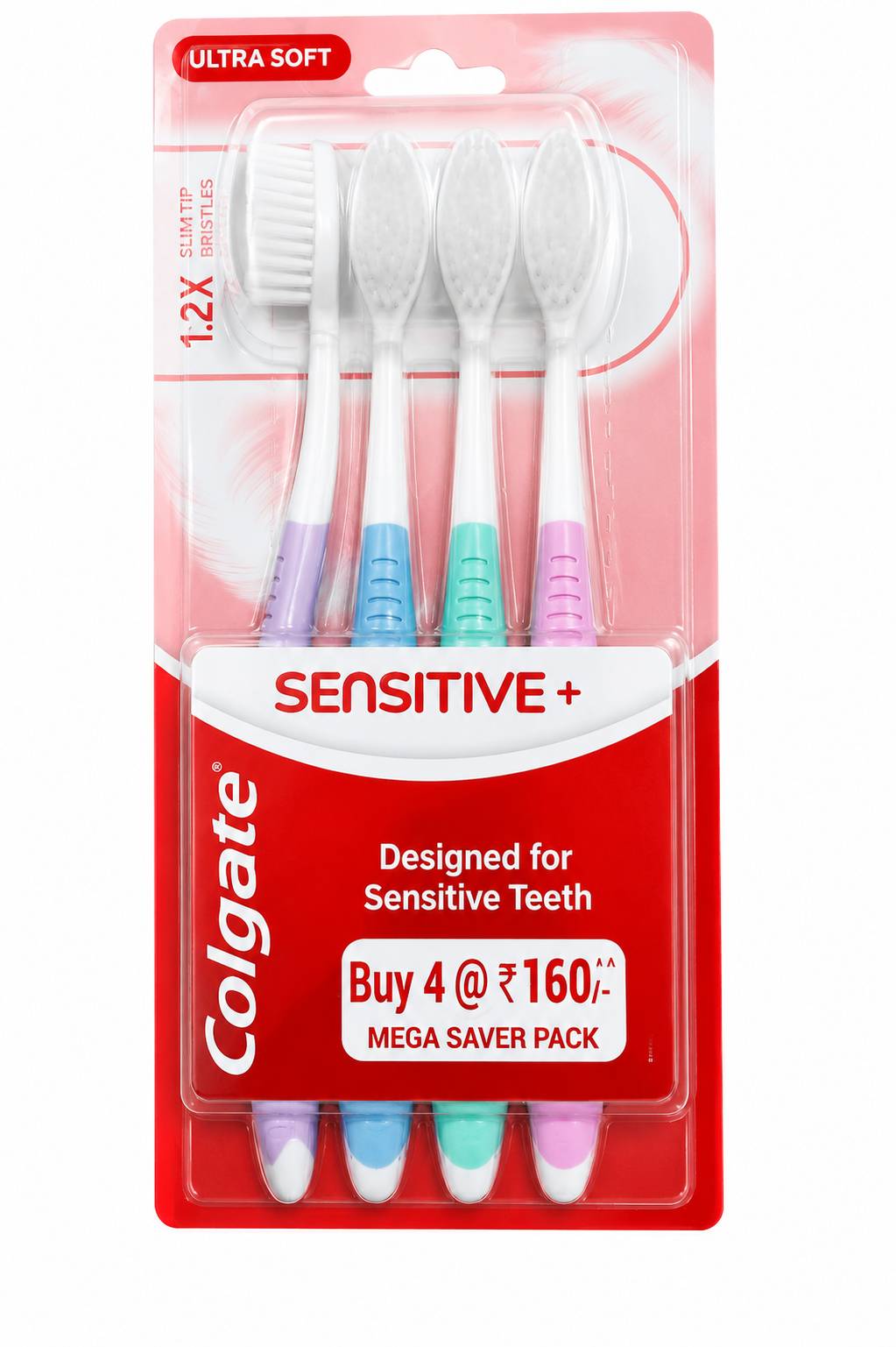 Colgate Sensitive Toothbrush Pack of 4  MRP 256