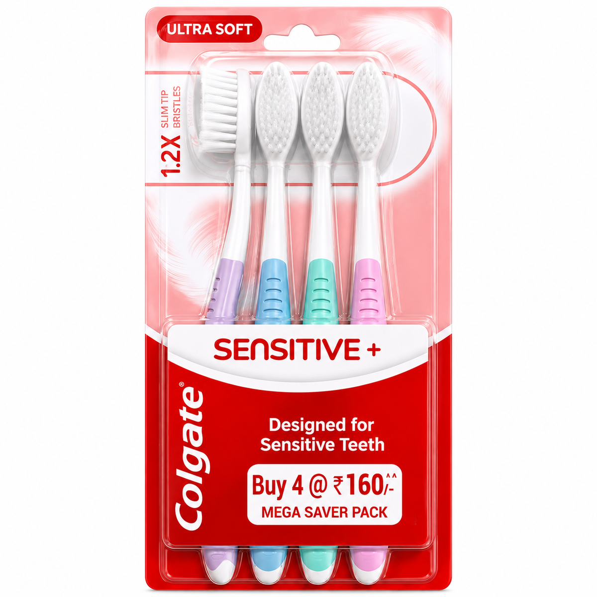 Colgate Sensitive Toothbrush (Pack of 4) MRP 256