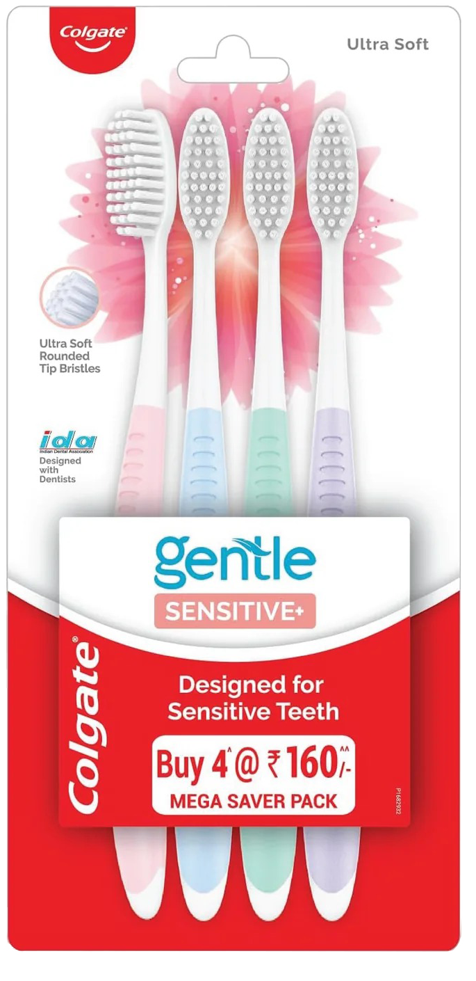 Colgate Sensitive Toothbrush Pack of 4  MRP 256