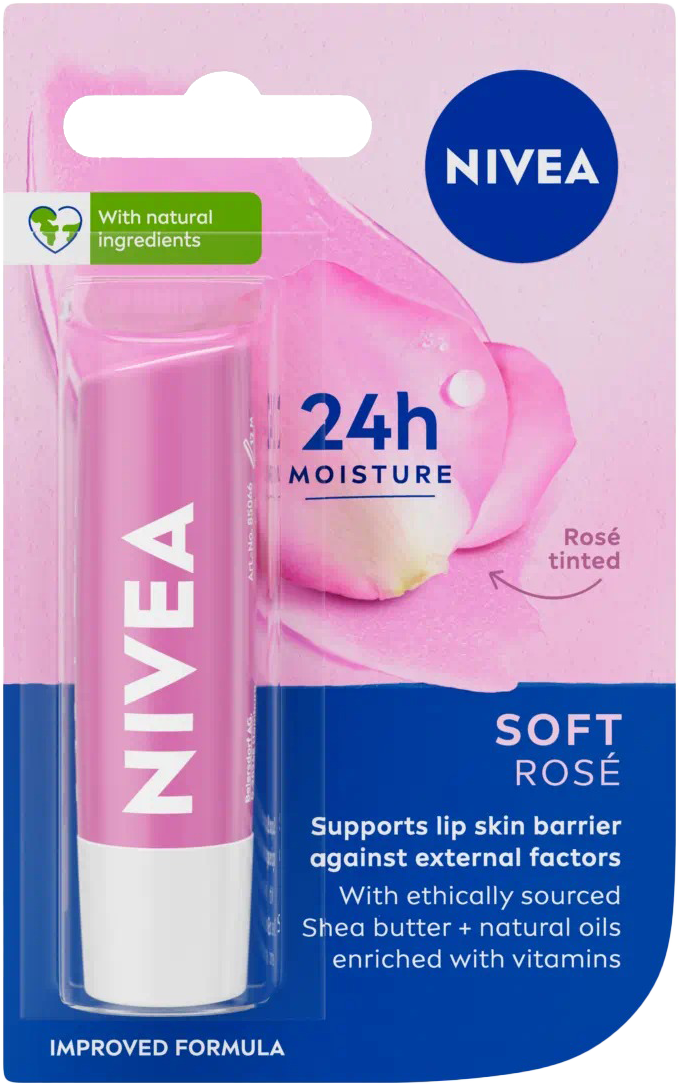 Nivea Soft Rose Lip Balm 4.8g MRP 375