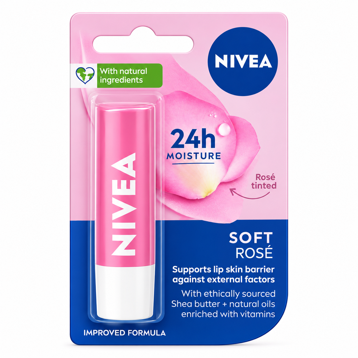 Nivea Soft Rose Lip Balm 4.8g MRP 375