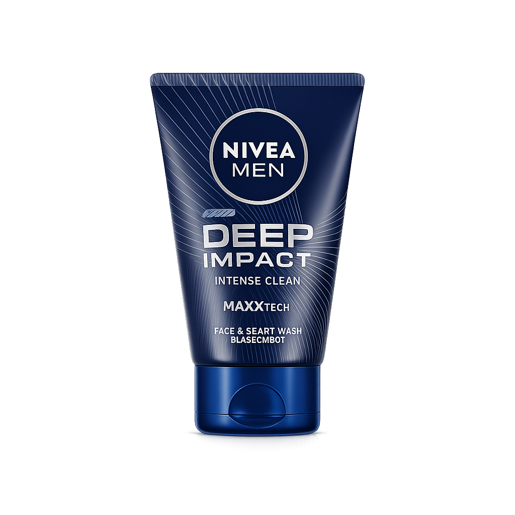Nivea Men Deep Impact Intense Clean Face & Beard Wash 100g MRP 450