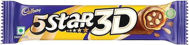 Cadbury Five Star 3D Soft Chocolate Bar 42g MRP 70