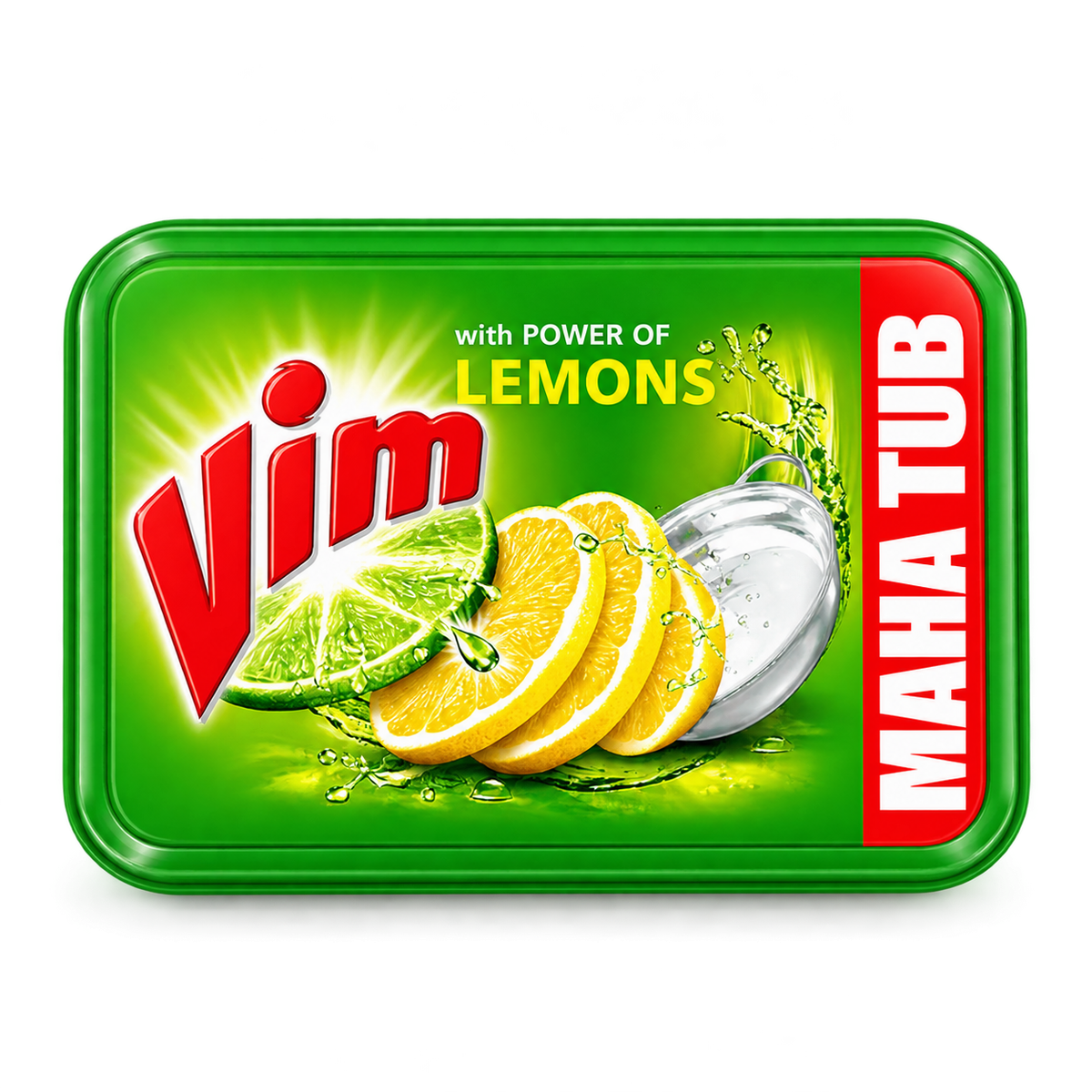 Vim Dishwash Bar lemon Tub 500g MRP 80