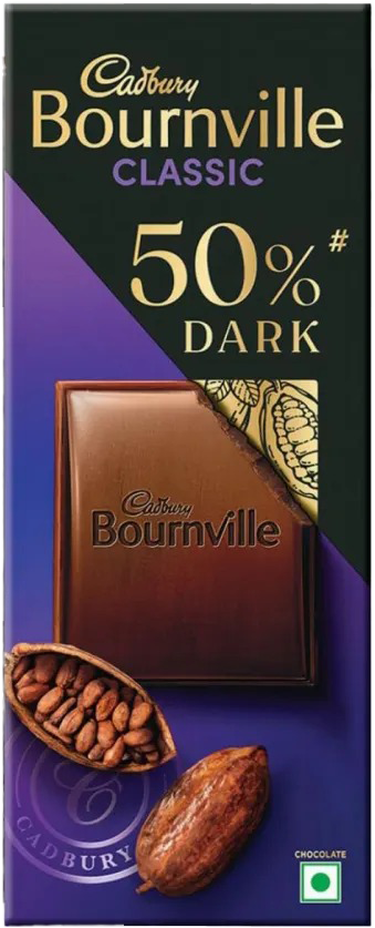 Cadbury Bournville Rich Cocoa Chocolate Bar 80g MRP 240
