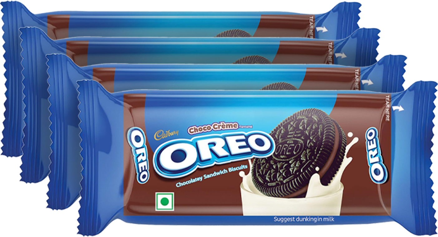 Cadbury Oreo Choco Crème Chocolatey Sandwich Biscuits (41.75g x Pack of 4) MRP 100