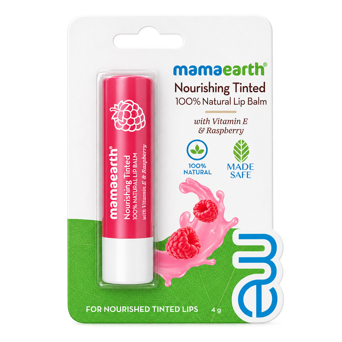Mamaearth Nourishing Tinted 100% Natural Lip Balm 4g MRP 318