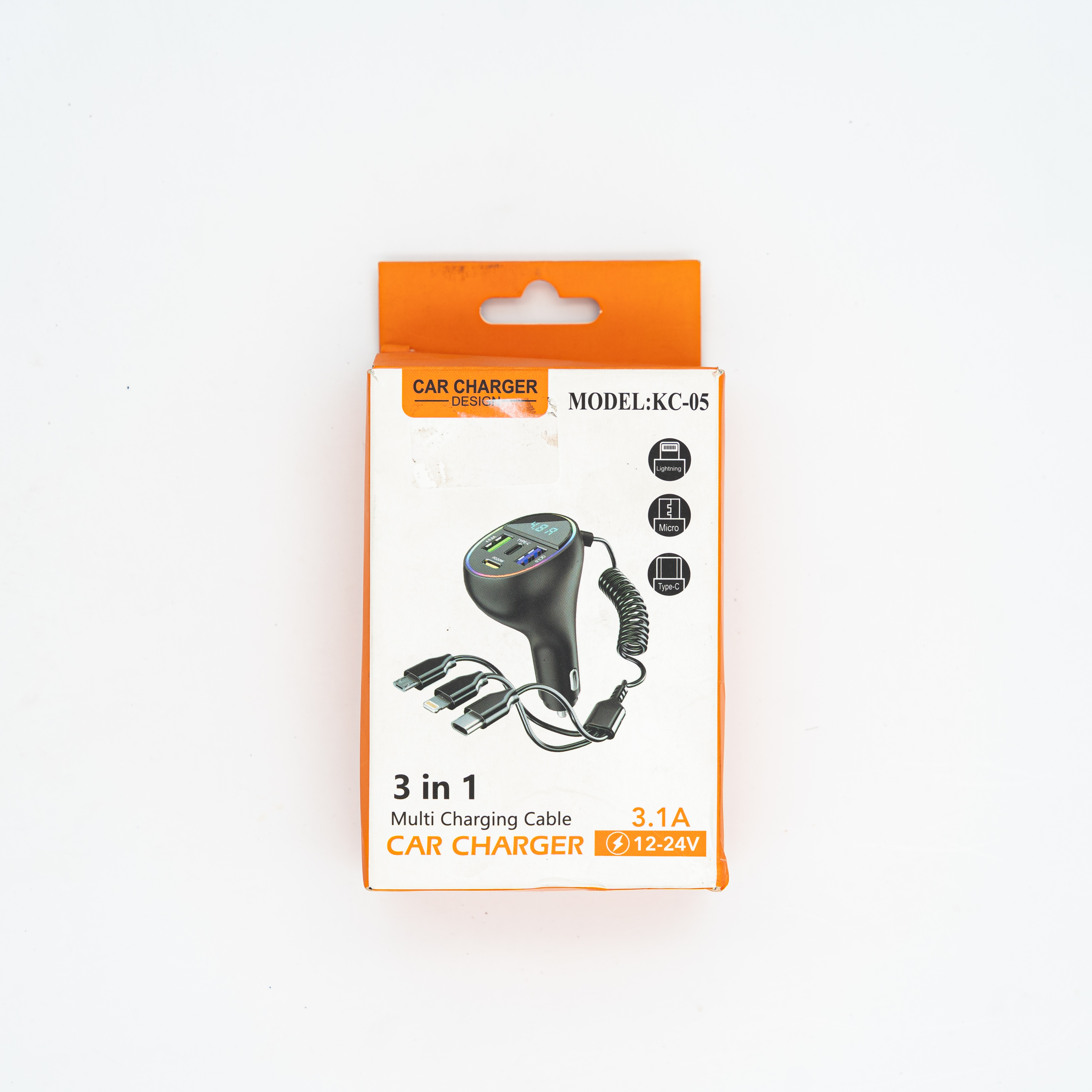 3 in 1 Multi Charging Cable 3.1A (12-24)Volt Mobile Charger MRP 1240