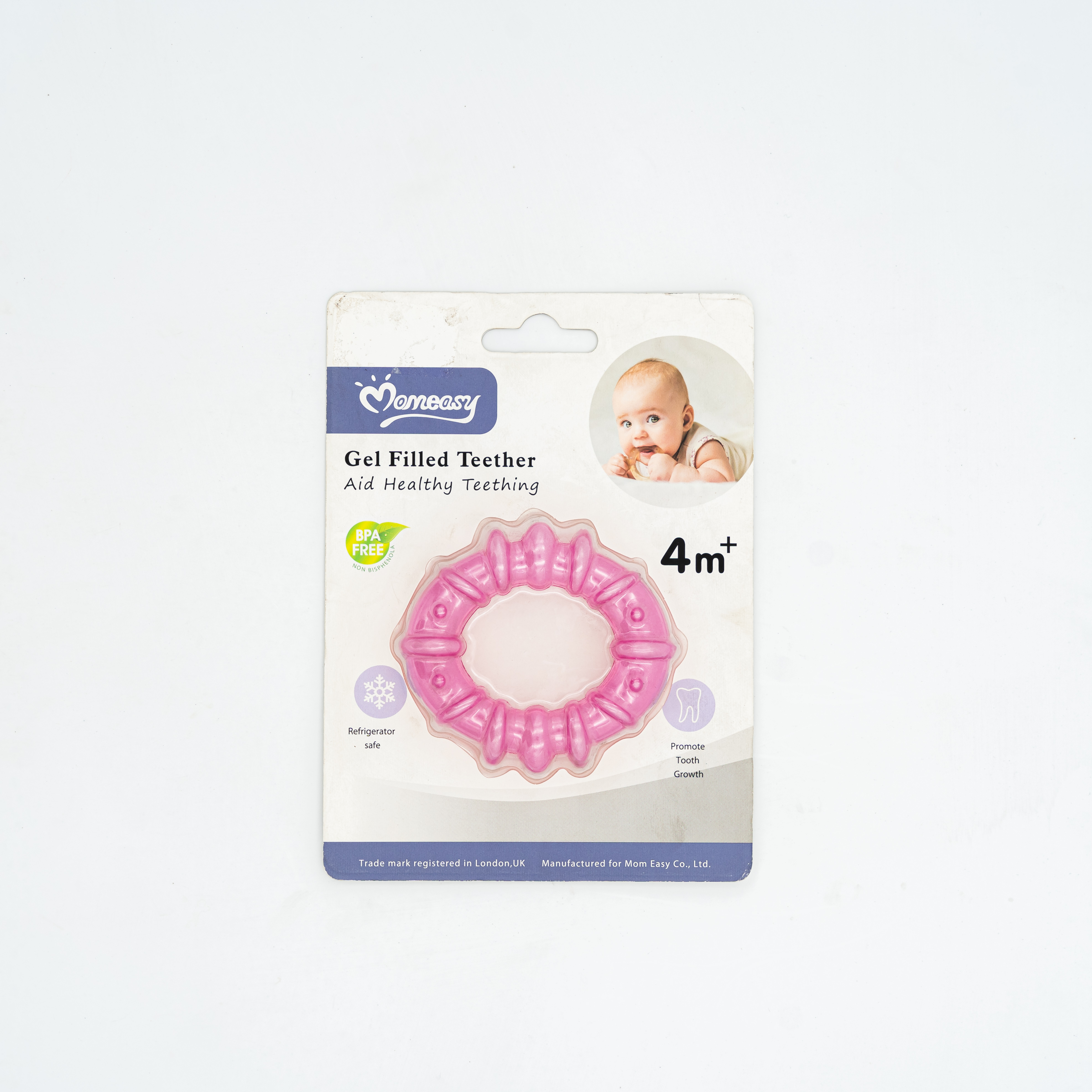 Momeasy Gel Filled Teather Pink Color Ring Design for 4month+ Baby Accessories MRP 330