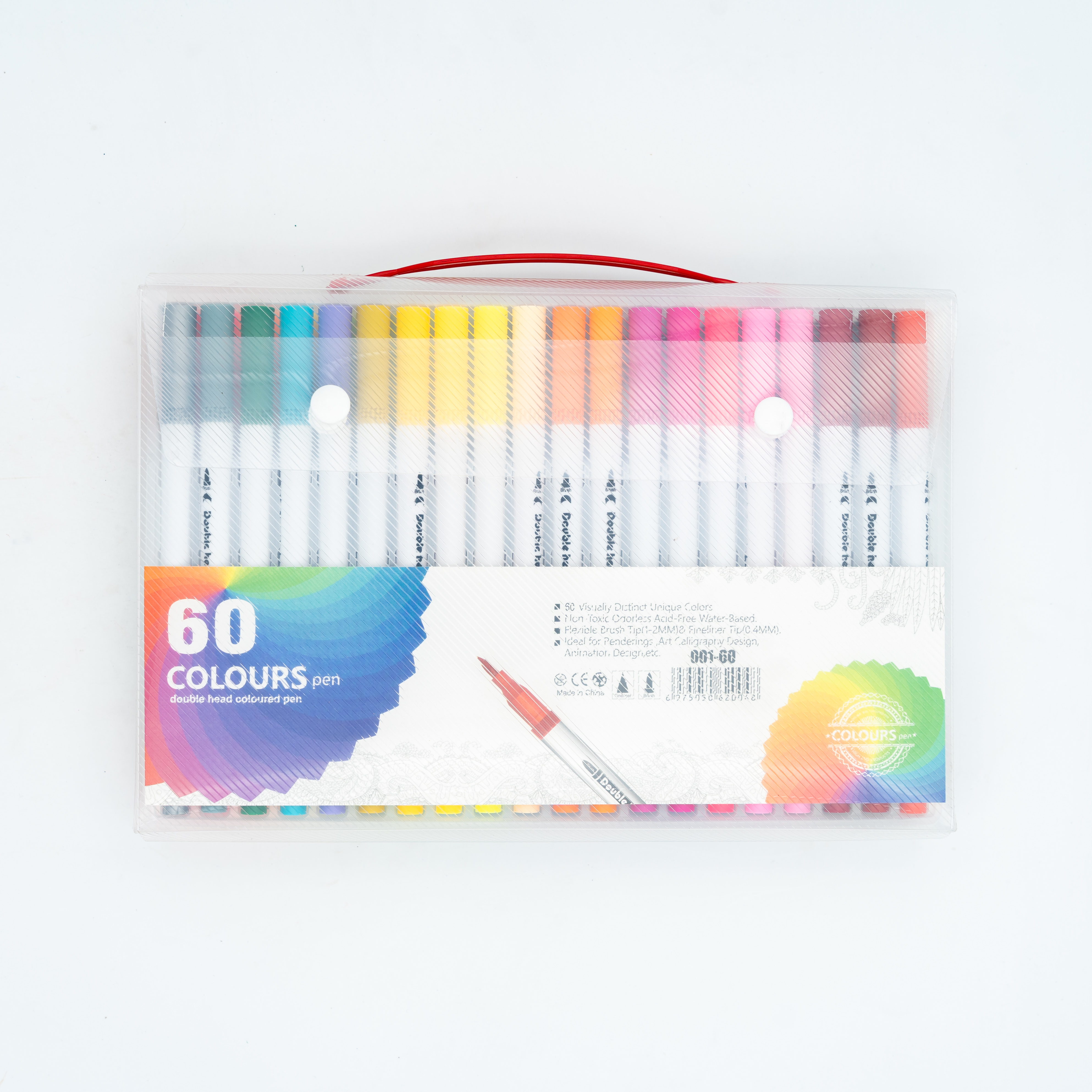 Double Head 60 Colour Pen Box MRP 1950