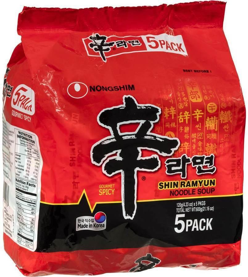 Nongshim Shin Ramyun (Pack of 5)