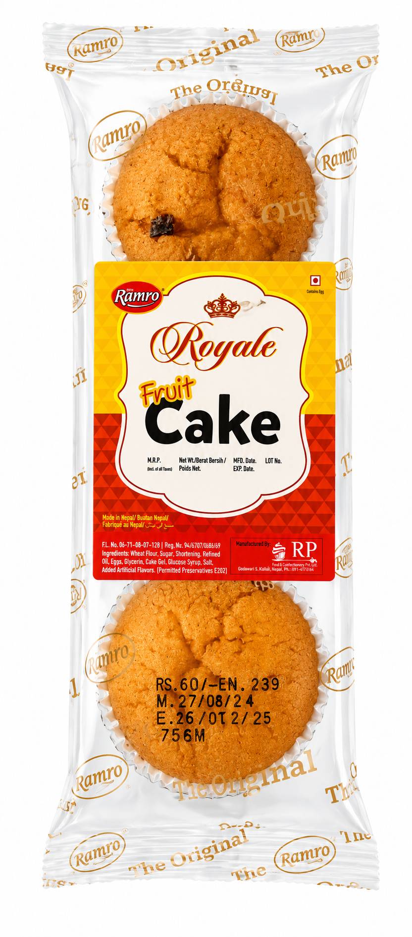 Ramro Fruit Cake 75g MRP 60