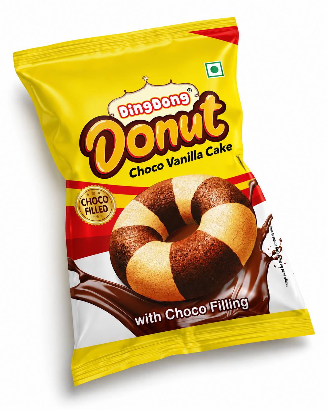 Dingdong Choco Vanilla Donut Cake 50g MRP 50