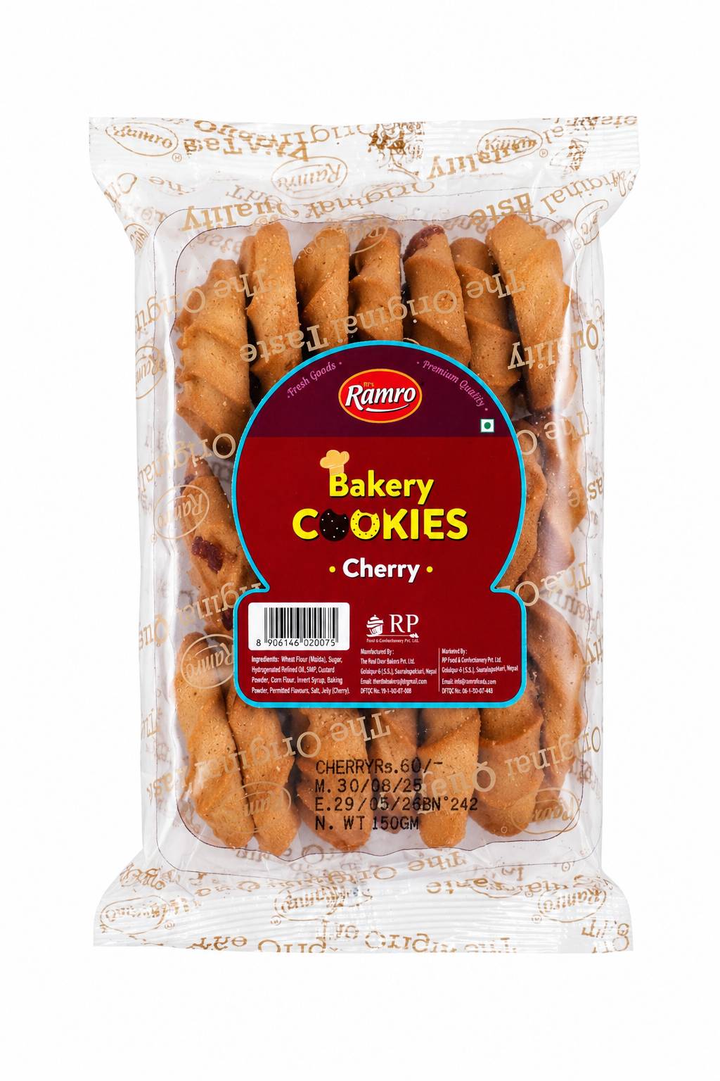 Ramro Cherry Cookies 130g MRP 50