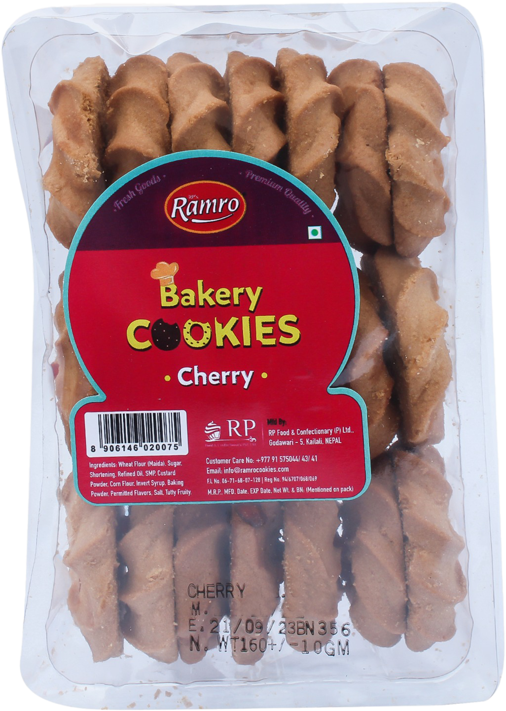 Ramro Cherry Cookies 130g MRP 50