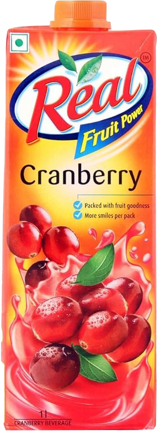 Real Fruit Power Cranberry Fruit Juice 1000ml MRP 300