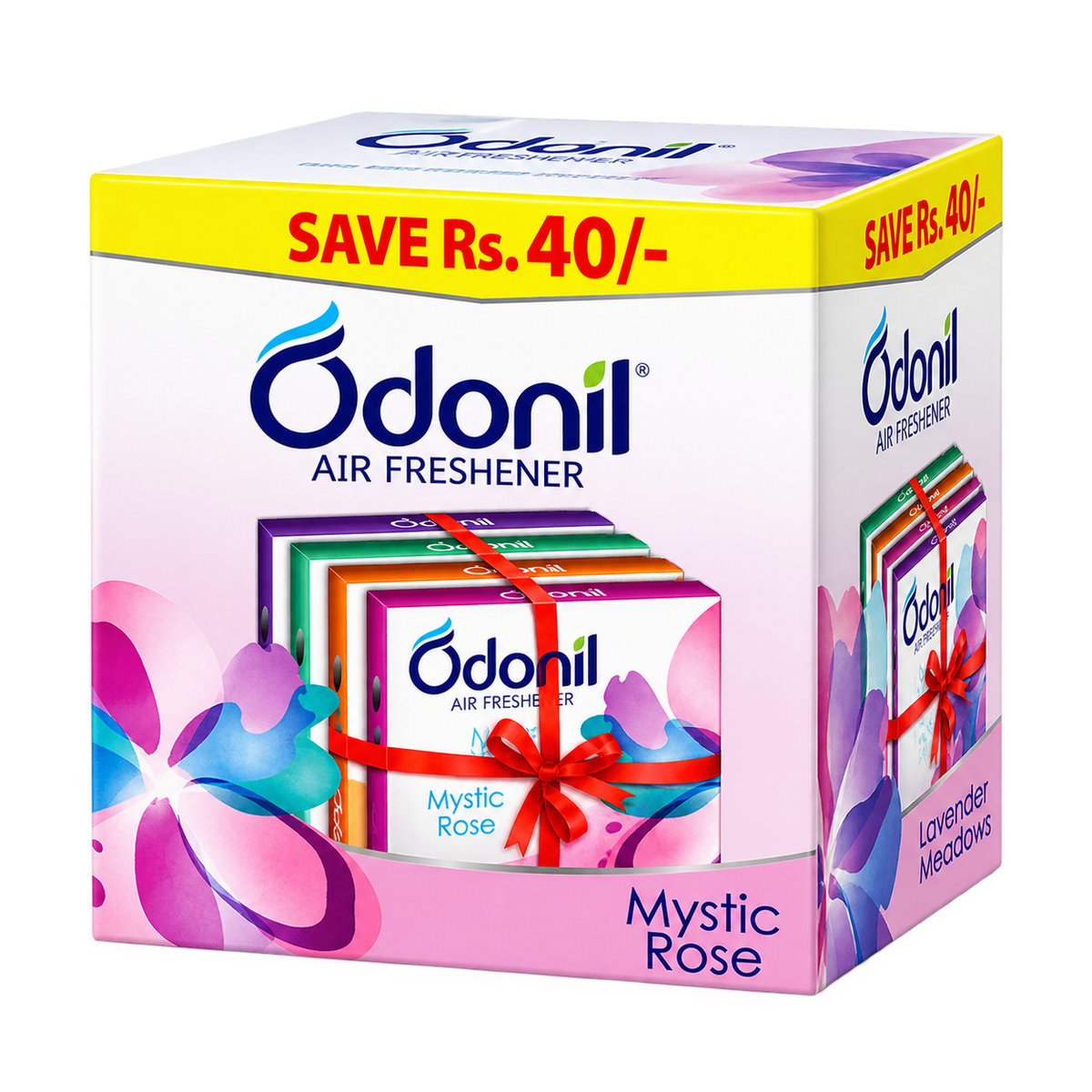 Odonil Block Multipack Mystic Rose Air Freshener 48g MRP 330