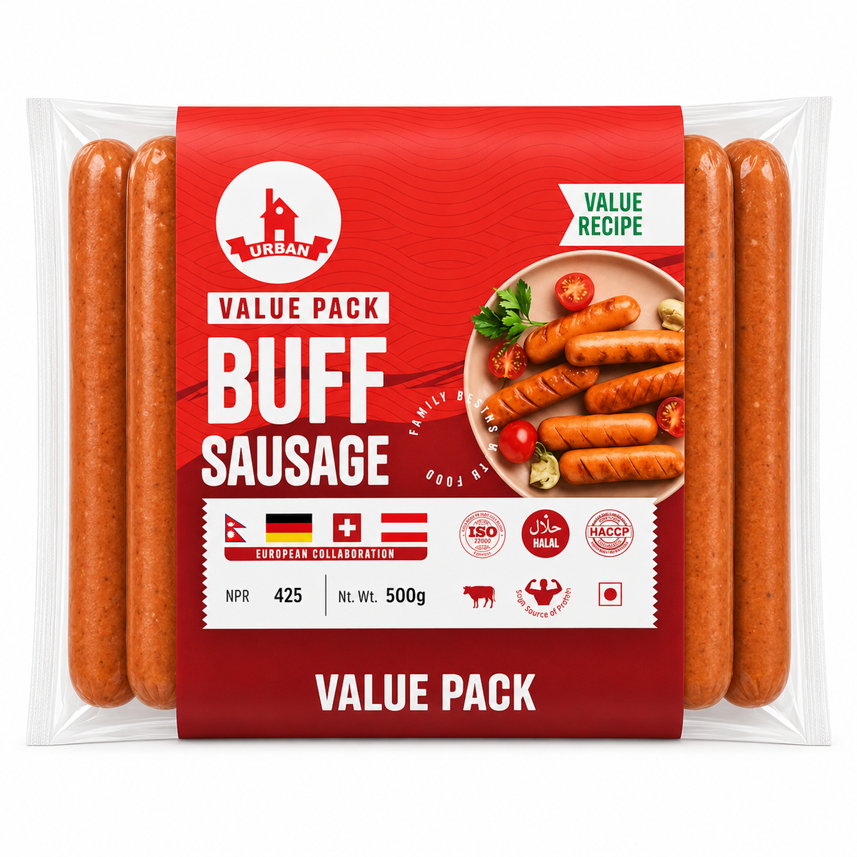 Urban Buff Sausage (Value Pack) 500g MRP 425