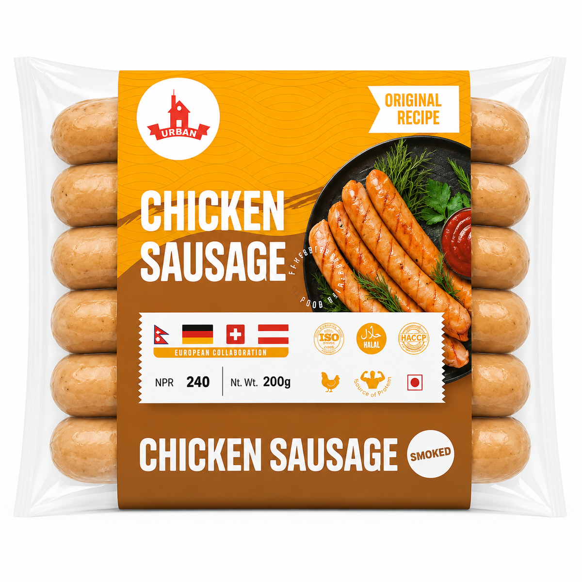Urban Chicken Sausage (Original Recipe) 200g MRP 240