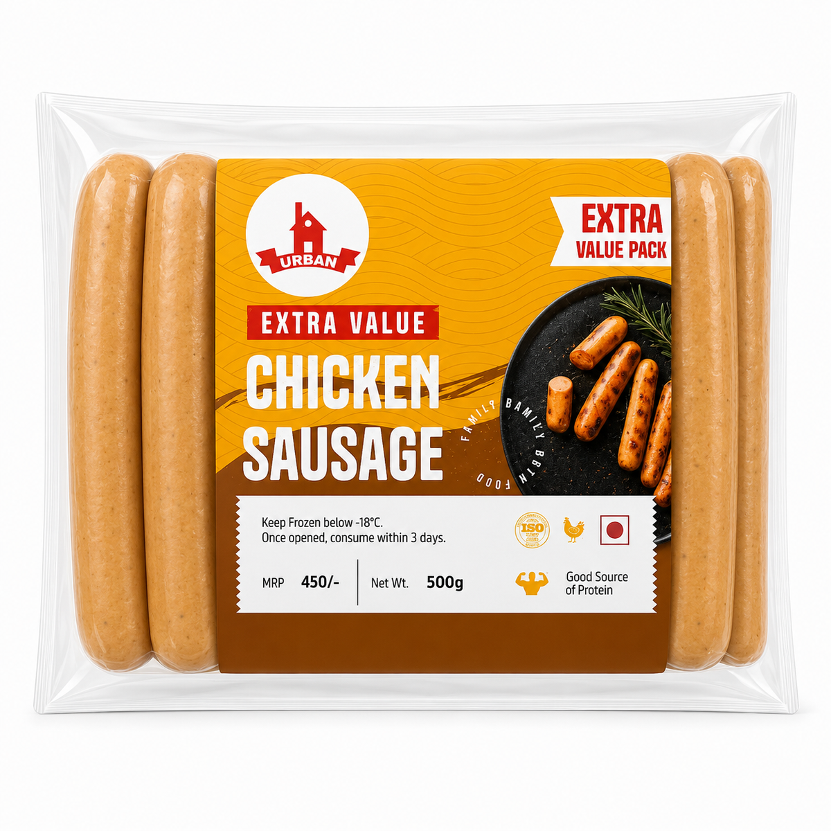 Urban Chicken Sausage (Extra Value) 500g MRP 450