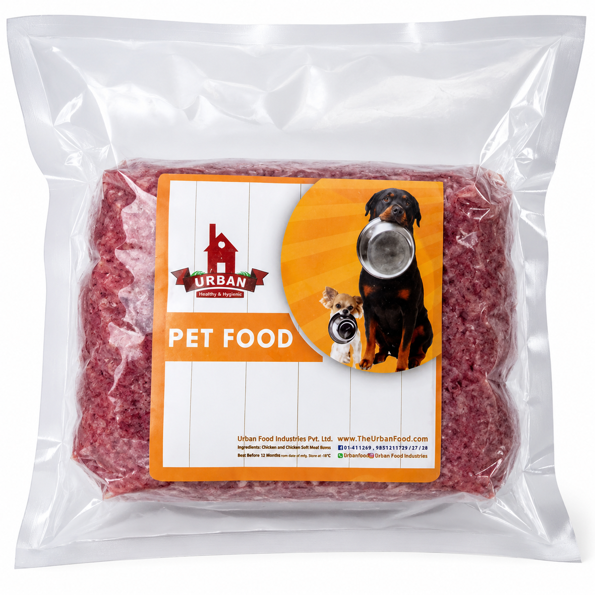 Urban Non-veg Frozen Pet Food 500g MRP 195