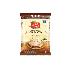 PurePesa Whole Wheat Chakki Aata 2kg MRP 210