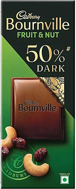 Bornville Fruit & Nut Chocolate Bar 80g MRP 240