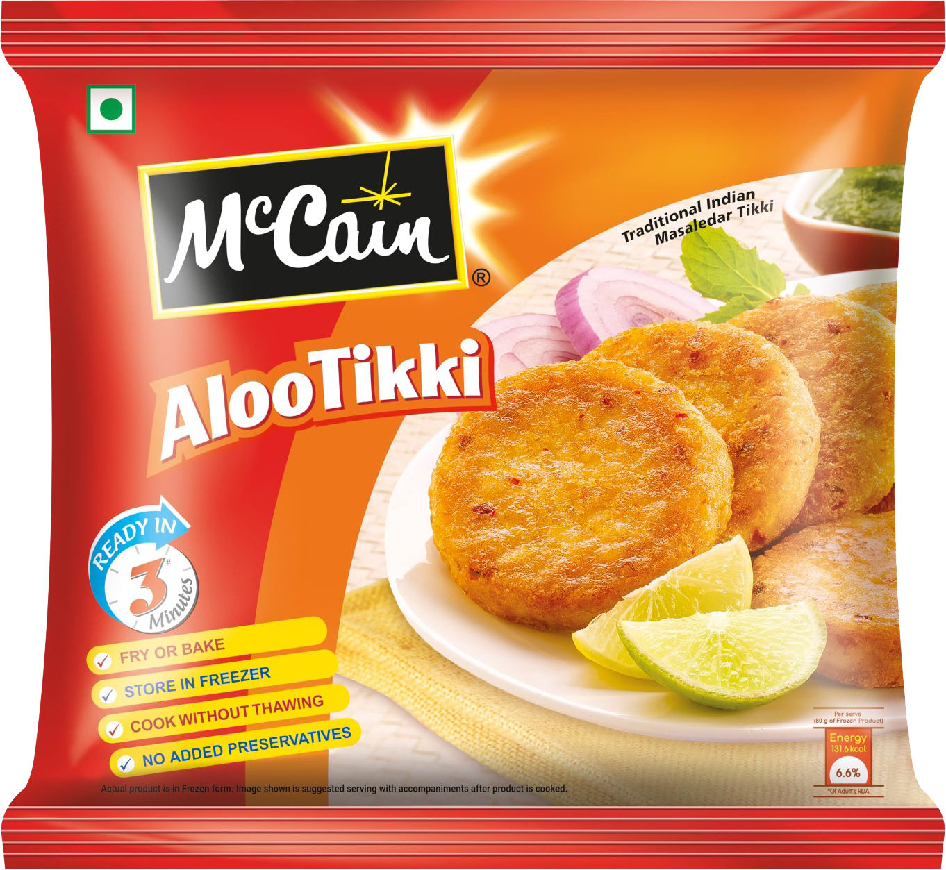 McCain Veg Frozen Aloo Tikki  400g MRP 325