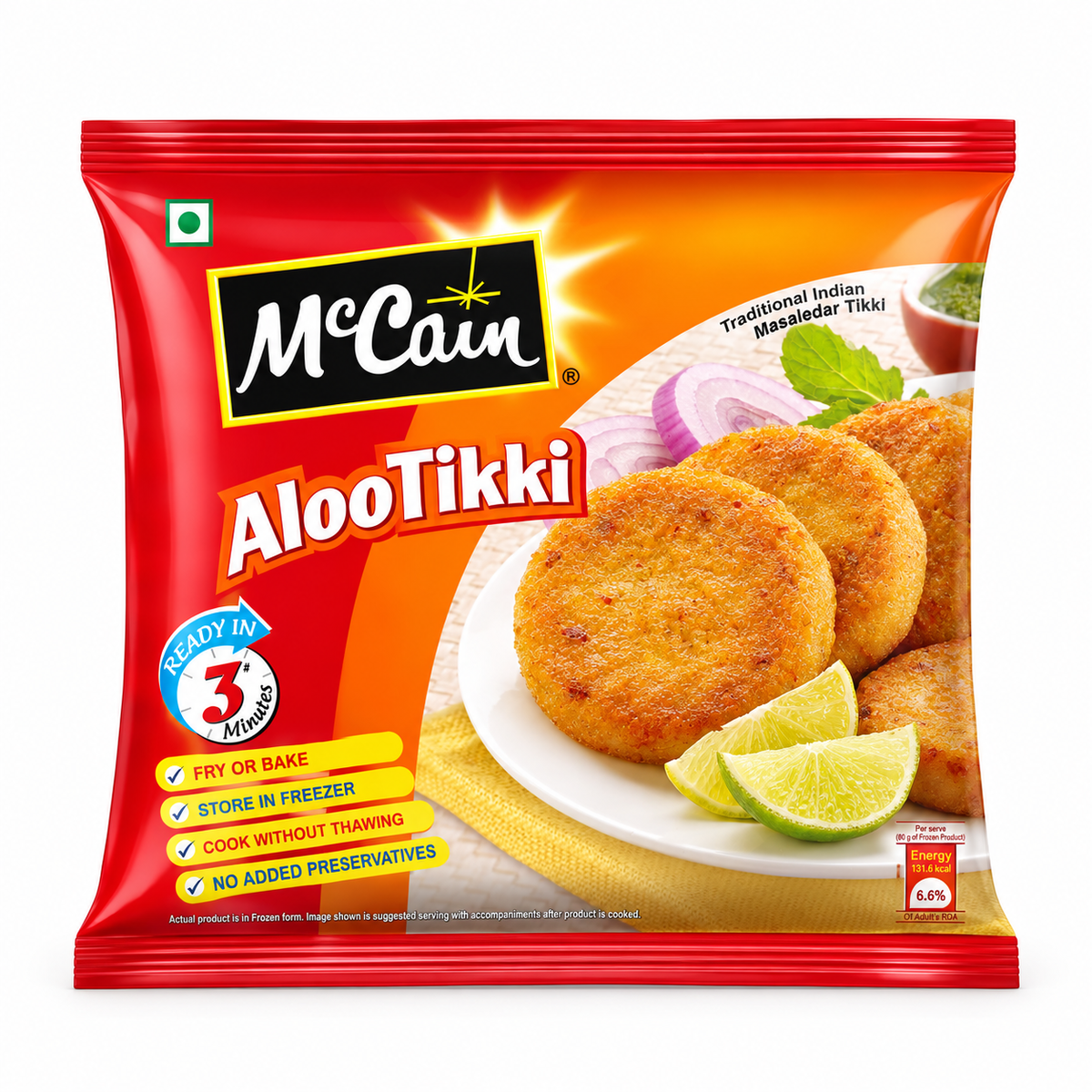McCain Veg Frozen Aloo Tikki 400g MRP 325
